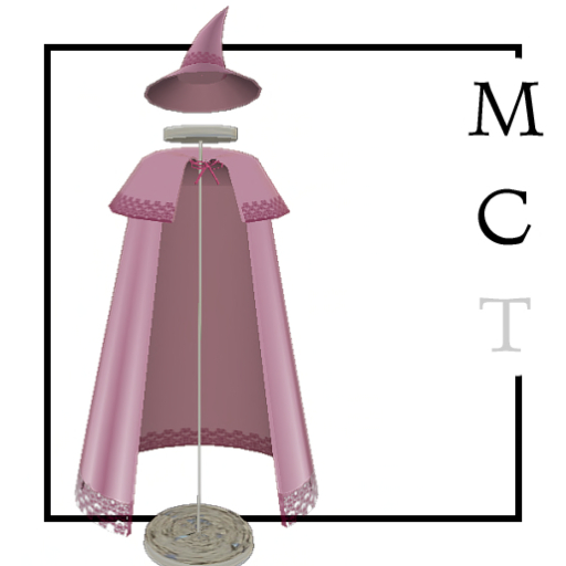 Dress robes "Dolores" - Cloak and hat pink [by Pretty Magic]