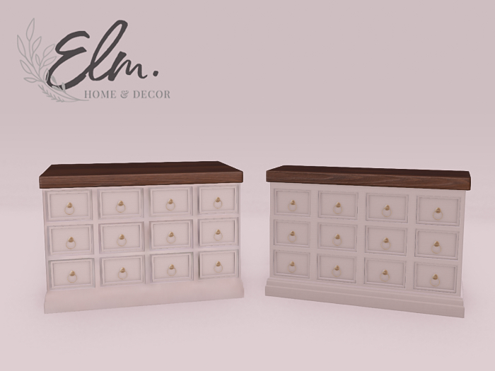 Elm. Laurel Sideboard [White]