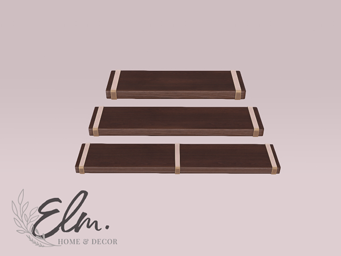 Elm. Laurel Shelves