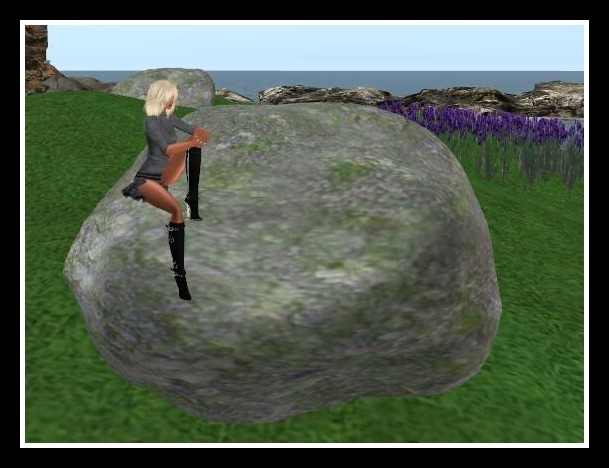 Sitting Rocks Gif Second Life Marketplace - (In)Discretions One Person Sitting Rock #2 ...