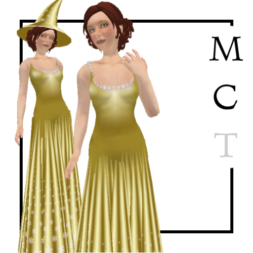 Snowcrystal gown golden castle [by Pretty Magic]