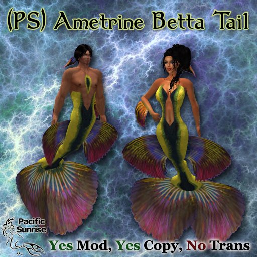 (PS) Ametrine Betta Tail