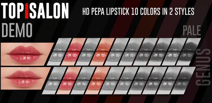 TOP1SALON - HD PEPA LIPSTICK (Genus) DEMO