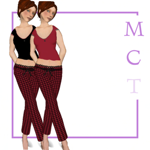 Blackvichy pyjamas red [by Finally]