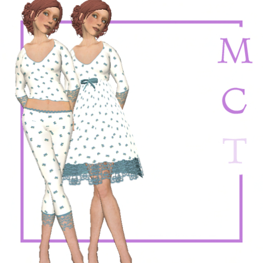 Springromance pj + baby doll blue [by Finally]