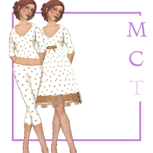 Springromance pj + baby doll apricot [by Finally]