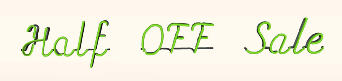Half OFF sale/ visitor tracker Neon Sign