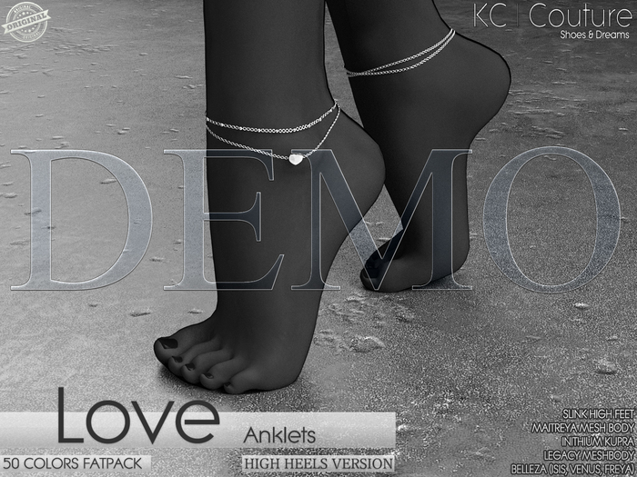 *DEMO* -KC- LOVE ANKLETS (HIGH) / MAITREYA LEGACY KUPRA SLINK