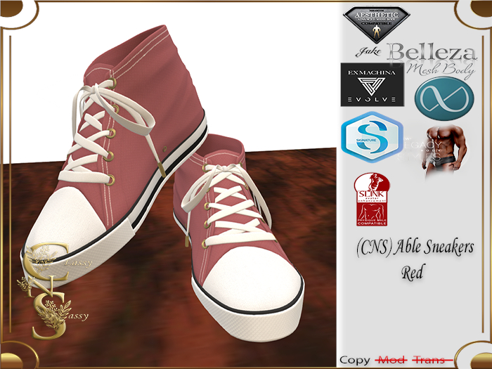 (CNS) Able Sneaker Red