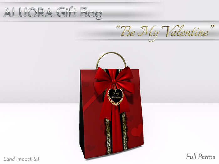 ALUORA Gift Bag "Be My Valentine" - Full Perms