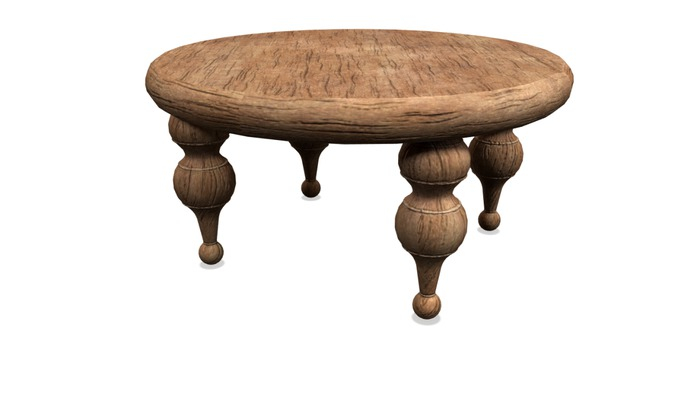 Granola. Wooden Stand. Mid Wood.
