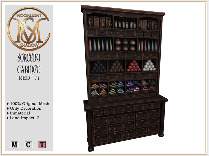 [MoonSha] Sorcery Cabinet A - Red (Boxed)