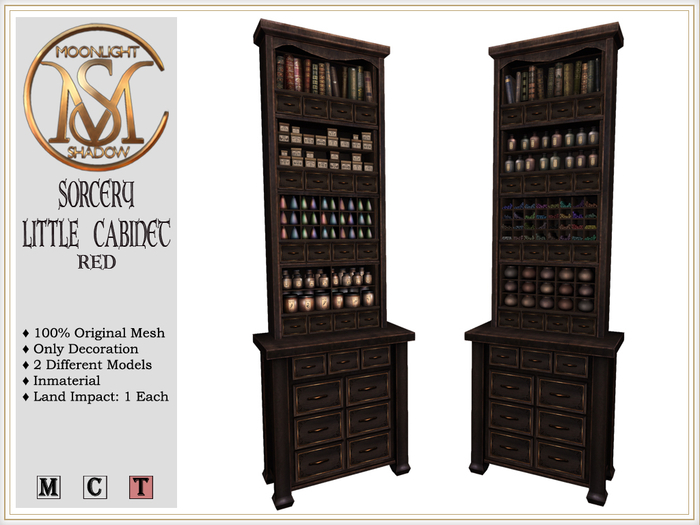 [MoonSha] Sorcery Little Cabinet - Red (Boxed)