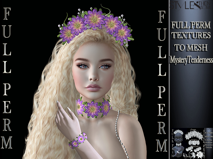 STYLES  -Flower Jewelry Set -Texture v1 FULL PERM