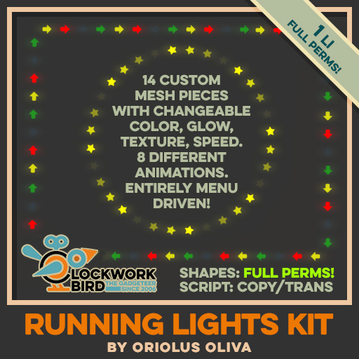 ★ NEW! ★ Running Lights Kit - Full perms!