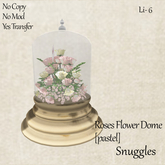 Valentine's Roses Flower Dome [pastel] By Snuggles Boxed