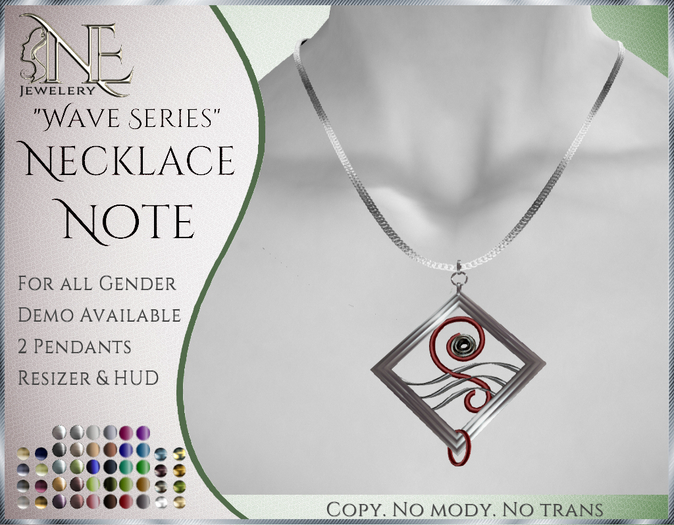 !! NE! Necklace "Note" 