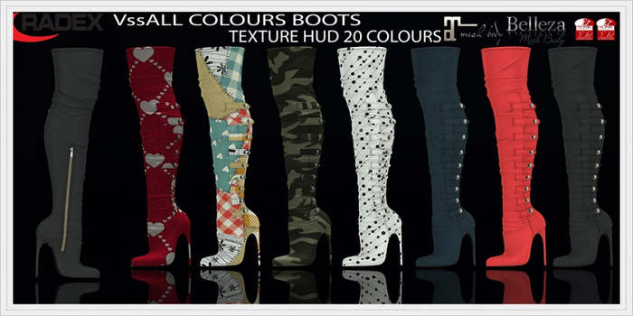 RADEX Mesh Vss  All Colours High Heel Boots