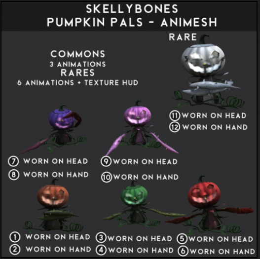 Skellybones -- Pumpkin Pals #12 RARE