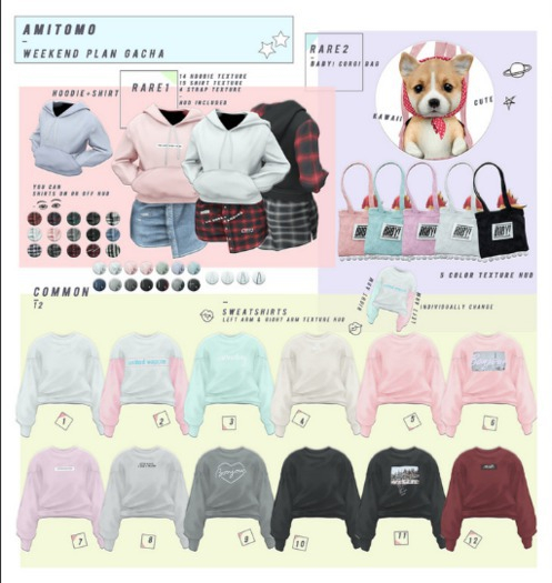 AMITOMO / weekend plan GACHA / M / 9 1