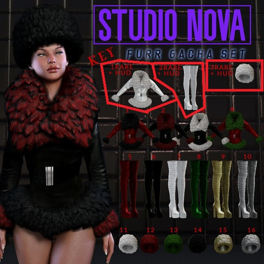 [StudioNova] Dream Furr SET 3 RARES MAITREYA + HUDS
