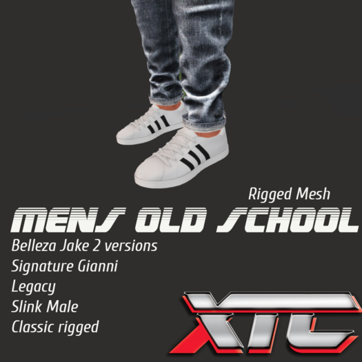 XTC MENS OLD SCHOOL SNEAKERS RIGGED