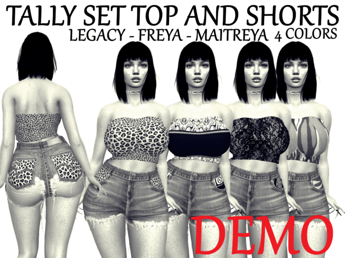TALLY SET TOP AND SHORTS LEGACY - FREYA - MAITREYA DEMO