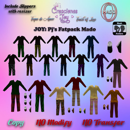 JOY: Fat Pack Pj's Men Mado