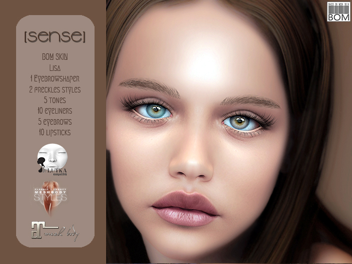 [SNS.BOU] Gaia SKIN BOM Tone 02 MAITREYA LEGACY LELUTKA (ADD)