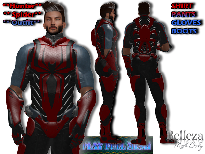 **Hunter Spider Outfit Belleza**PlayFullMesh
