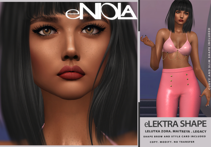 eNIOLA - eLEKTRA Shape - Lelutka Zora Head 2.5