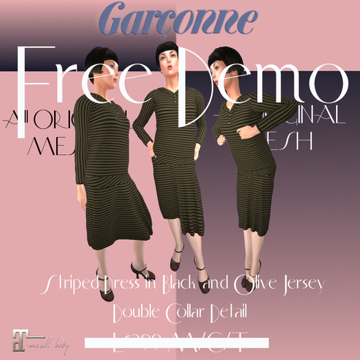 DEMO Box Garçonne BB Striped Dress