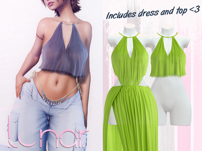 Lunar - Nami Dress & Top - Hills Green