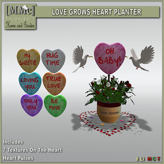 [MMc] Love Grows Heart Planter