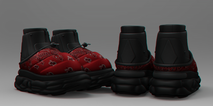 //O. ALYX 9SM - BOOTS  /RED.BANDANA