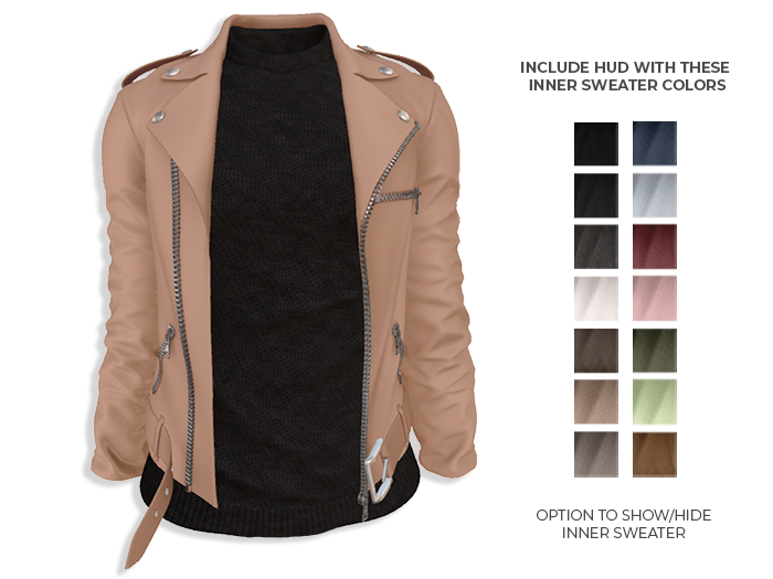 MINIMAL - The Biker Jacket Beige