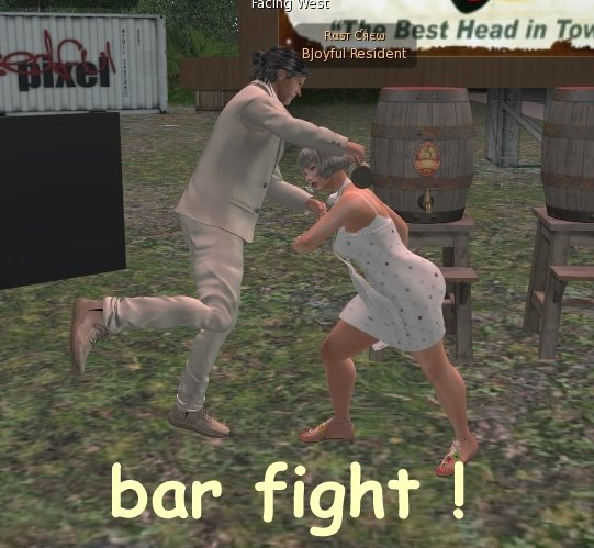bar fight poseballs