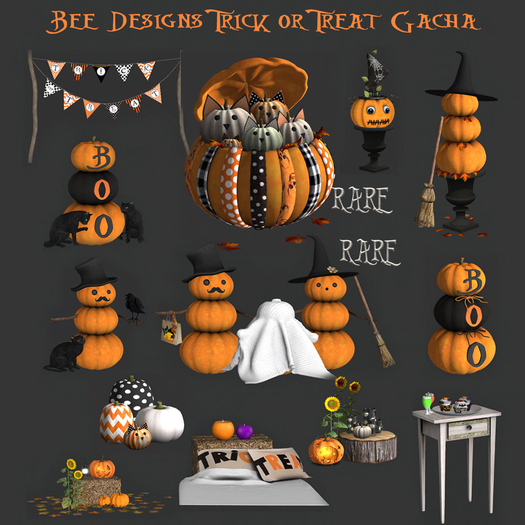 .:Bee designs:. Trick or Treat Gacha- Boo Pumpkins 1