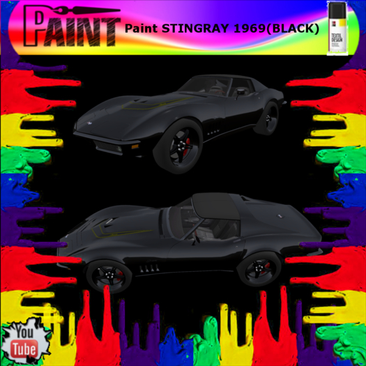 Paint CORVETTE STINGRAY 1969(BLACK)