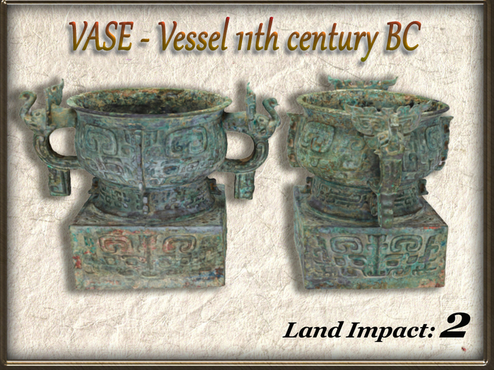 VASE - Vessel 11th century BC (2 Li) Full Perm