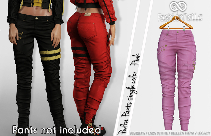 Pedra Female Pants Pink - Maitreya, Lara Petite, Belleza Freya, Legacy - FashionNatic