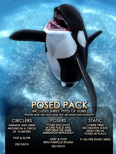 JIAN Orca Posed Pack  