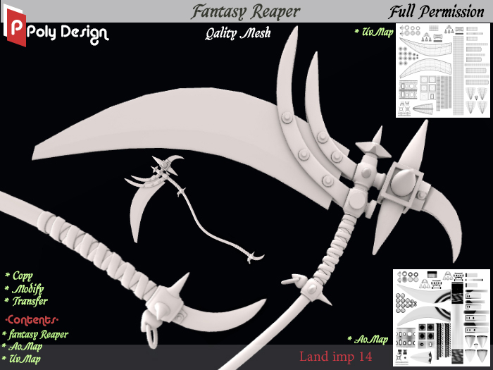 [Poly Design]-Fantasy Reaper-HUD-BOX_Full Perm