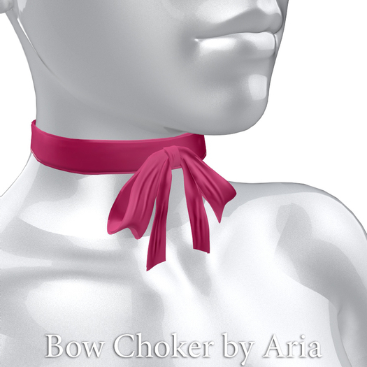 Pink Bow Choker
