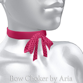 ARIA // Pink Valentine Bow Choker / Maitreya Kupra Unrigged