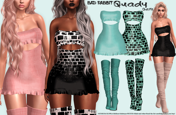 .:Bad Rabbit:. Quady Outfit Aqua