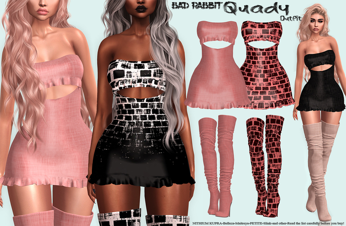 .:Bad Rabbit:. Quady Outfit Dark Peach