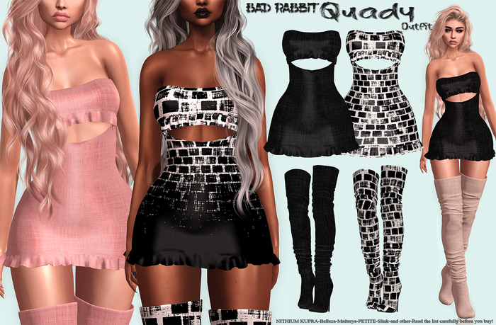 .:Bad Rabbit:. Quady Outfit Black