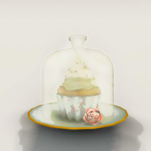 Shabby chic - cupcake