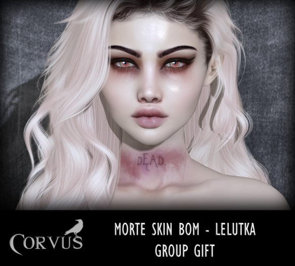 Corvus : Morte Skin BOM (Group Gift Inworld)